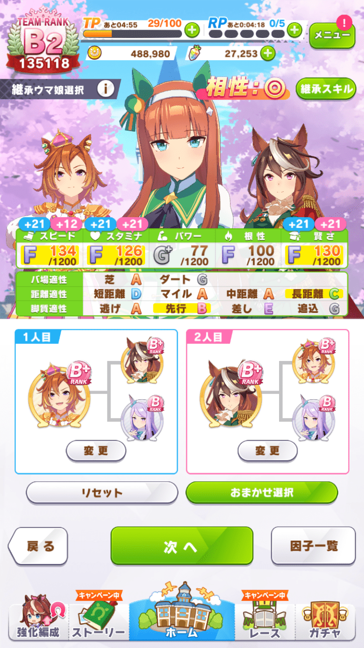 サイレンススズカ、星3逃げ型マイル中距離