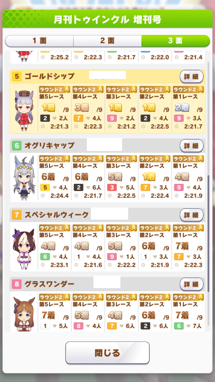 昨日のゴルシタイム1