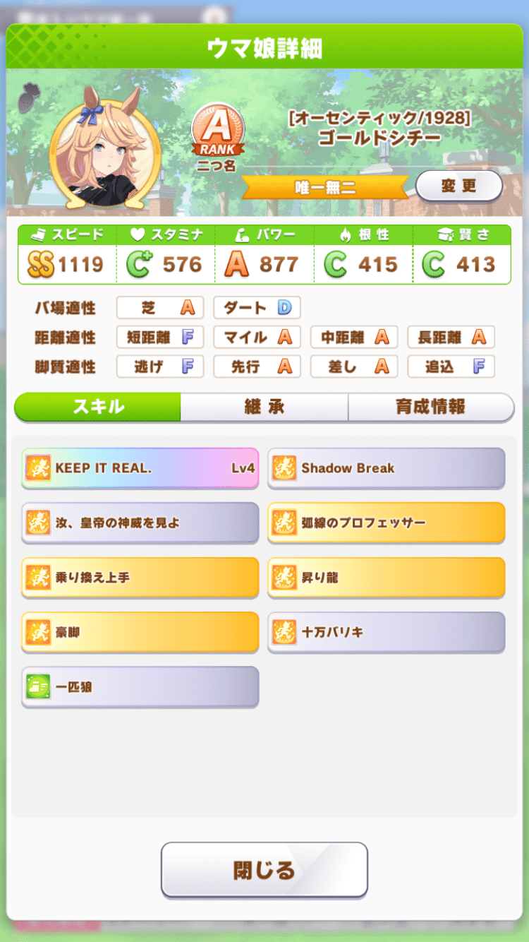 育成例